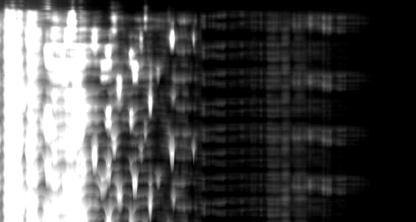 Generative audio spectrum visualizer for DJ set, dynamically evolving with the music